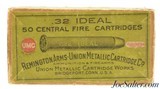 Rare Full Box 32 Ideal Black Powder Ammo Rem-UMC 50 Rounds - 1 of 7