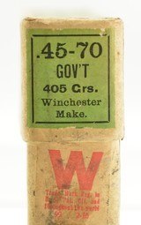 Full & Sealed! Pre-WWI Box Winchester 45-70-405 Government BP Ammo Trapdoor - 5 of 6