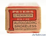 Scarce Peters 22 Rem Auto Ammunition Smokeless Full - 3 of 7