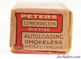 Scarce Peters 22 Rem Auto Ammunition Smokeless Full - 5 of 7