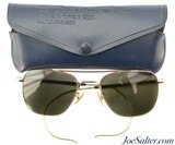 Vintage American Optical Aviation Pilot's Gold Sunglasses HGU-4/P Mil-S-25948 - 1 of 5