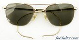 Vintage American Optical Aviation Pilot's Gold Sunglasses HGU-4/P Mil-S-25948 - 4 of 5