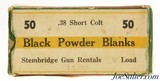 1950's Stembridge Gun Rental 38 Short Colt Black Powder Blanks - 1 of 4