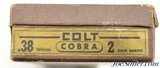 Boxed 1st Issue Colt Cobra 38 Speical Revolver Built in 1951 Shrouded Hammer - 8 of 9