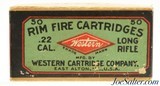 Sealed! Western Cartridge Co. 22 LR BP Second Diamond Logo Issue 1912 - 1 of 6