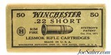 Sealed! Winchester 22 Short Ammo Lesmok 1923 Wrap-Around Label Issue - 1 of 5