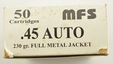 MFS 45 Auto 230gr. FMJ Hungary 150 rounds - 2 of 3
