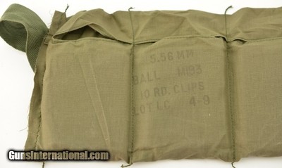 5.56 Ammunition on Stripper Clips in Bandoleer 1970s 140 Rnds