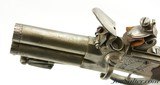 British Iron Frame Flintlock Tap-Action Pistol with Snap Bayonet by Younge - 10 of 13