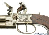 British Iron Frame Flintlock Tap-Action Pistol with Snap Bayonet by Younge - 6 of 13