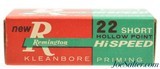 Remington Hi Speed 22 Short Hollow Point Ammo 1962 Red & Green Issue - 2 of 7