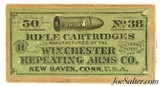 Early Sealed! Winchester 38 Short Rim Fire Ammo Model 1885 Black Powder Circa 1890 - 1 of 7