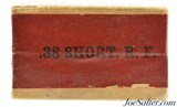 Early Sealed! Winchester 38 Short Rim Fire Ammo Model 1885 Black Powder Circa 1890 - 3 of 7