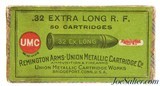 Exceptionally Nice Sealed! 32 Extra Long RF Black Powder REM-UMC Ammo