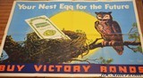 WWII Victory Bonds "Nest Egg For The Future" Poster - 1 of 6