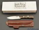 "Canadian Special" Bark River Knife 4" Drop Point Green Canvas Micarta