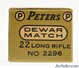 Peters "Dewar Match" 22 LR Ammo Full Box PCC-53B LR-2C Full Box - 3 of 7