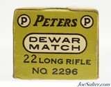 Green Peters "Dewar Match" 22 LR Ammo Full Box PCC-53B LR2.1 - 5 of 7