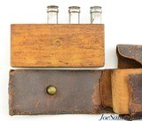Very Rare Roper Revolving Rifle Cartridge Blocks with Partial Leather Belt - 2 of 8