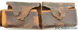 Very Rare Roper Revolving Rifle Cartridge Blocks with Partial Leather Belt - 6 of 8