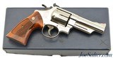 Excellent Nickel Smith & Wesson Model 29-2 Boxed 44 Magnum 4 Inch - 1 of 14