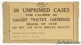 Sealed Box 20 Unprimed 30 Cal Brass Gallery Practice Model of 1919 - 1 of 3