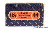 Scarce Full Box US Cartridge Co. 44 S&W Russian Ammo Lowell, Mass 50 Rds - 3 of 7