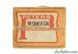 Very Nice Large "P" Logo Peters 38 S&W Special Ammo Full Box - 3 of 7