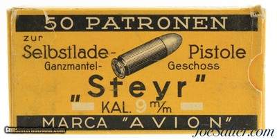 RWS "Steyr" 9mm 1935 Ammunition 50rnds
