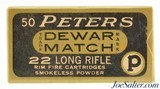 Peters "Dewar Match" 22 LR Ammo Full Box PCC-53B LR-2C Full Box - 1 of 7