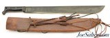 WWII US Disston 18" Machete w/ Leather Scabbard 1943 - 2 of 10