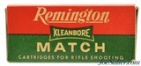 Excellent Full Box Remington Kleanbore MATCH Ammo 22 LR 1953 Issue Unique Bullet - 2 of 7