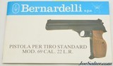 Bernardelli Model 69 Target Pistol with Case and Papers - 10 of 12