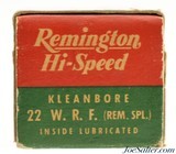 1946 Remington Hi-Speed 22 W.R.F. (Rem. Spl.) Ammo Nickel Washed Cases - 5 of 7
