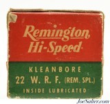 1946 Remington Hi-Speed 22 W.R.F. (Rem. Spl.) Ammo Nickel Washed Cases - 3 of 7