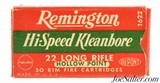 Remington Hi-Speed Hollow Point 1946 Issues Brass Case Full Box - 1 of 7