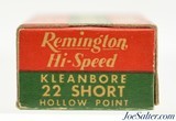 Remington 22 Short Hi-Speed Hollow Point 1946 Issues Nickel Washed Cases Full - 3 of 7