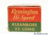 Scarce Remington 1946 Issues Hi-Speed 22 Long Nickel Washed Case Full Box - 5 of 7