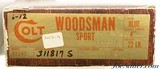 Excellent Colt Woodsman 3rd Series Sport Pistol with Box built in 1969 - 14 of 15