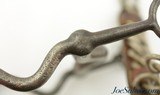 WW1 US Cavalry Rock Island Arsenal Curb Bit w/ scarce Chin Strap - 4 of 5