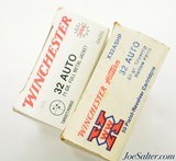 Winchester 32 Auto Ammo Lot of 2 Boxes Silvertip Hollow-Point & FMJ - 2 of 2