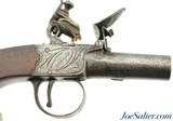 English Short Barrel Turn-Off Flintlock Pistol ByScott of London 45 Caliber - 3 of 12