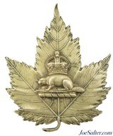 Original Canadian Police King's Crown Helmet plate - 1 of 3