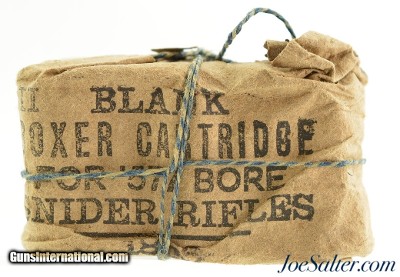 Scarce Snider Rifle 577 Blank Ammo Boxer Cartridge Packet Pattern II 1868