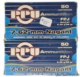 Prvi Partizan 7.62 Nagant Revolver 98 Grain FPJ Ammo 100 - 1 of 3