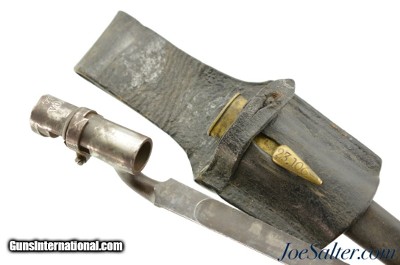 Canadian M1853 Socket Bayonet w/ Scabbard Montreal Garrison Artillery