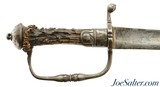 Revolutionary War Era Germanic Stag Hilt Hanger - 1 of 26