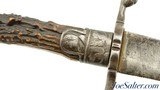 Revolutionary War Era Germanic Stag Hilt Hanger - 9 of 26