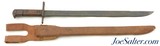 WWII Japanese Type 30 Naval Bayonet w/ Rare Rubberized Scabbard - 2 of 14