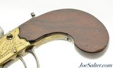 British Brass Frame Flintlock Tap-Action Pistol by John Jones & Co. of London - 5 of 13